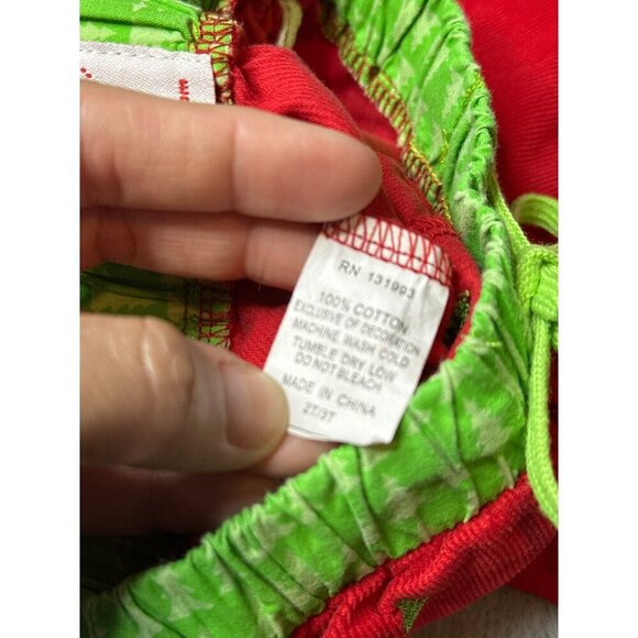 Mudpie 2T-3T Cotton Corduroy Christmas Holiday Tree Pants - Picture 7 of 7